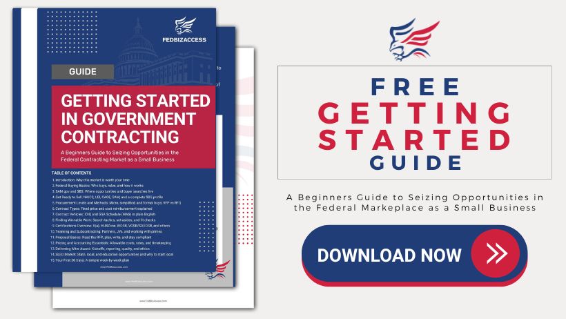 Beginners guide to government contracting for small businesses